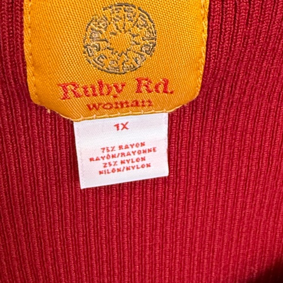 Ruby Rd. Scarlet Sequin Blouse - Picture 2 of 3